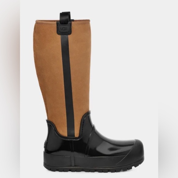 UGG Raincloud Tall black brown tall Suede boots size 10 brand new - Picture 5 of 9